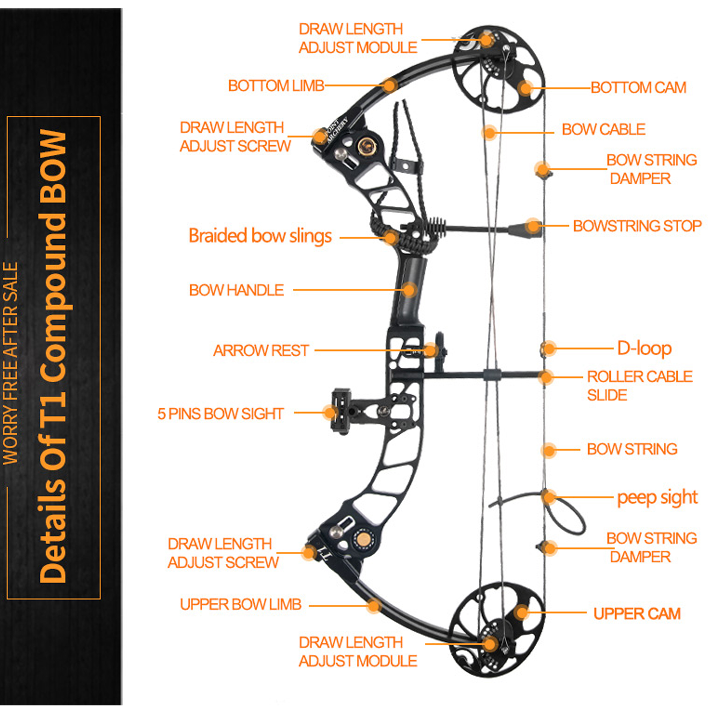 کمان کامپوند توپوینت آرچری تی 1 خرید کمان کامپوند توپوینت آرچری تی 1