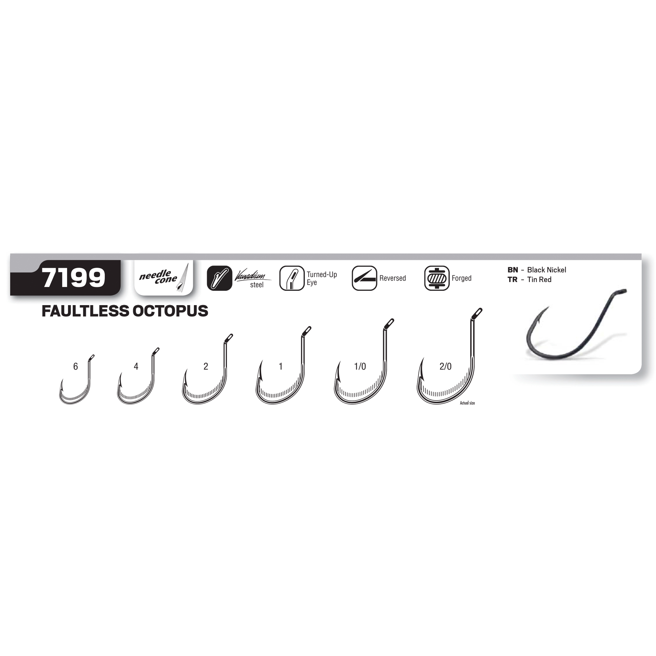 2500-2500 - Fishing HOOKS 7199 Tr-5