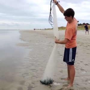 آموزش استفاده از تور ماهیگیری