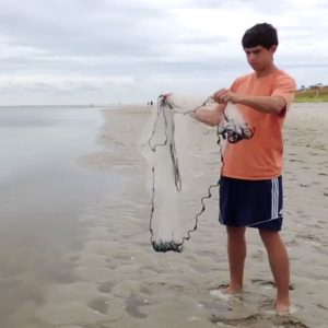 آموزش ماهیگیری با تور سالیک