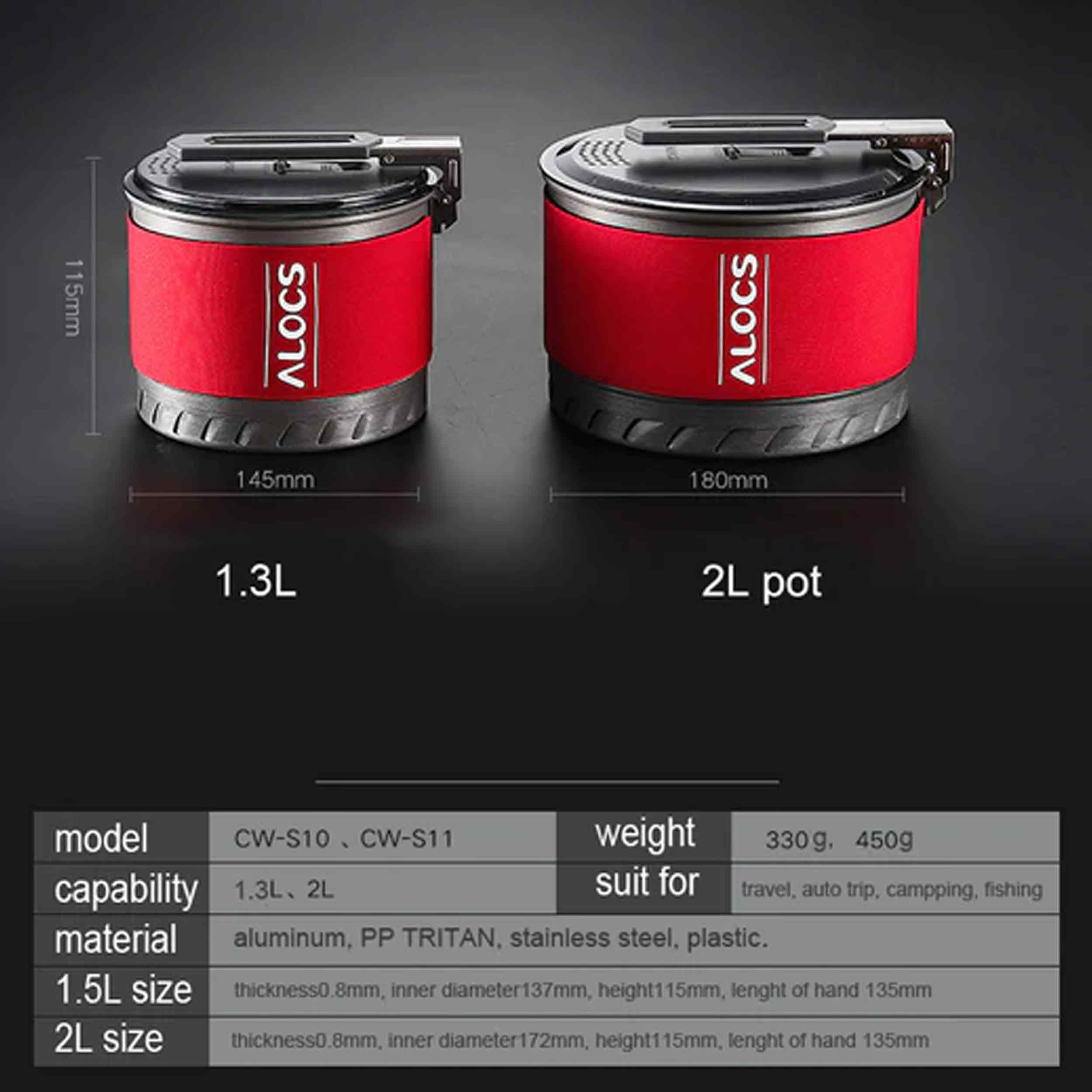 زودپز-سفری-آلوکس--9 ظروف کمپینگ و آفرود