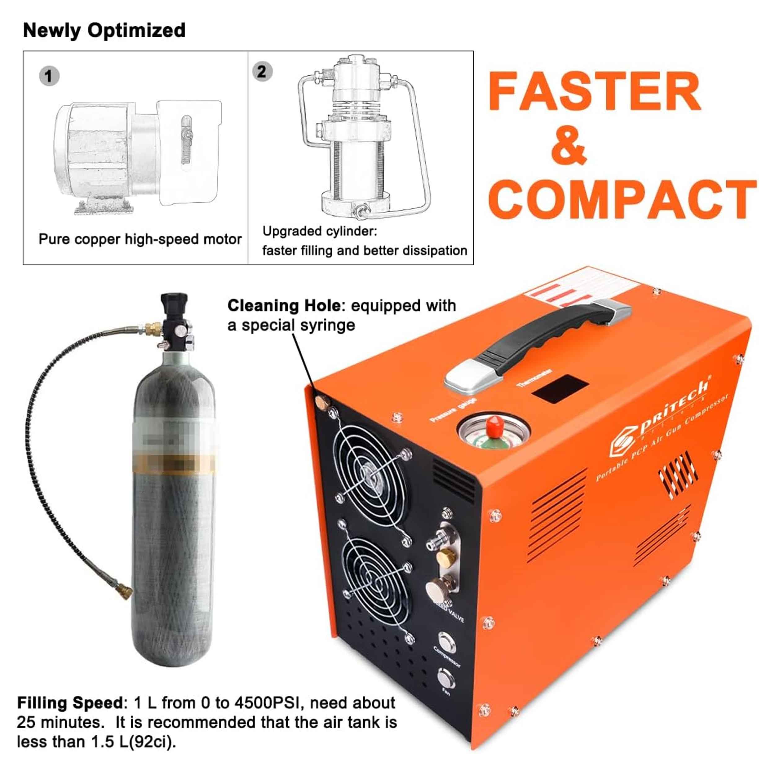 کمپرسور-اسپیرتک-پرتابل-6 شارژ پی سی پی