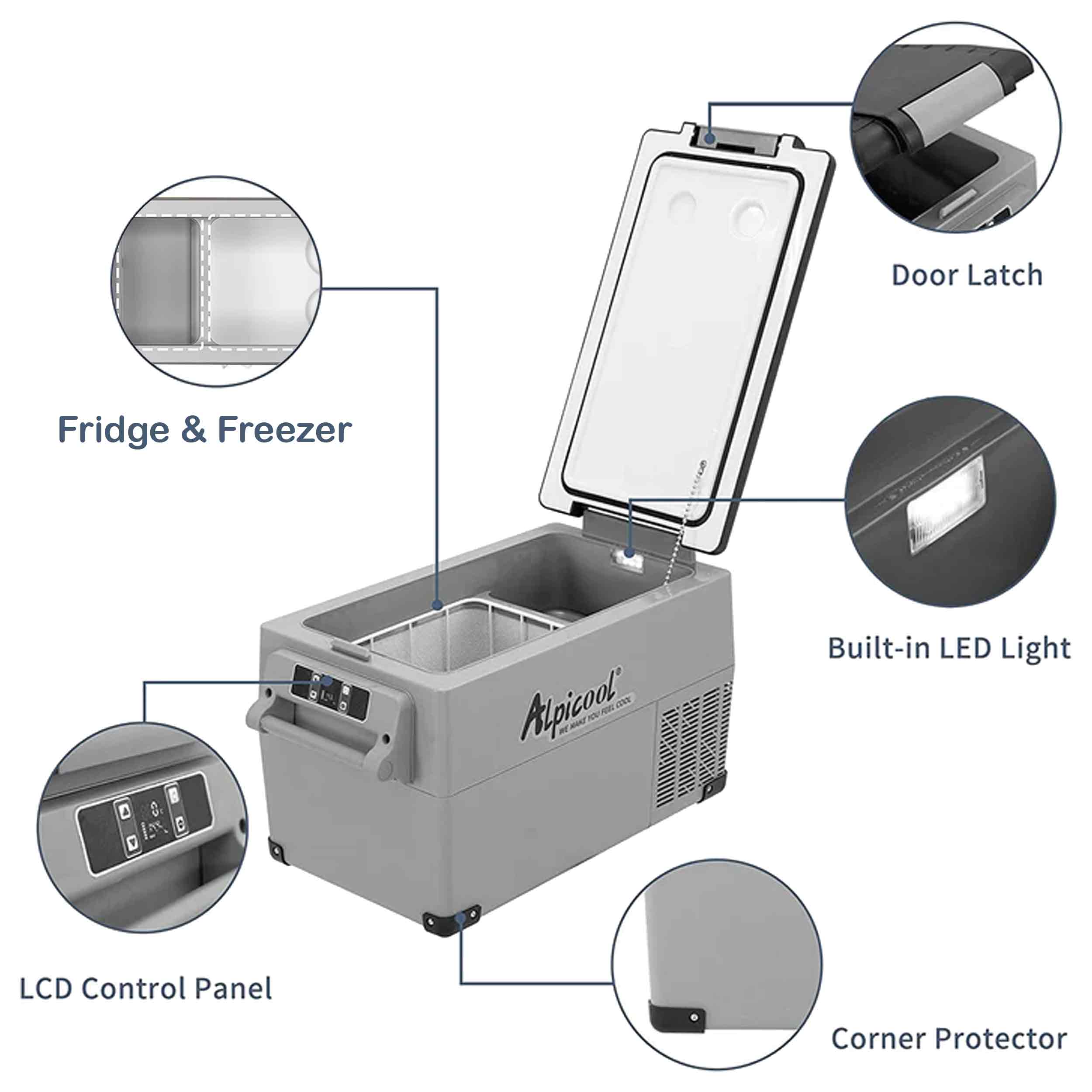 یخچال-سفری-آلپیکول-CF-35L-9 یخچال فریزر آلپیکول 35